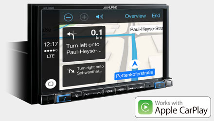 Online Navigation with Apple CarPlay - iLX-702D