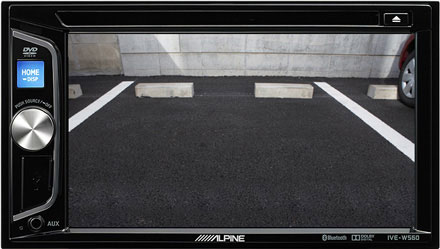Automobilio grotuvo galinio vaizdo kameros ekranas - Alpine Mobile Media grotuvas IVE-W560BT