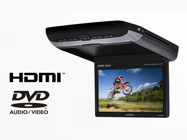 Overhead Monitor DVD-Player HDMI-10-inch black Rearseat PKG-RSE3HDMI ALPINE